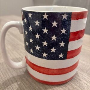 Port Townsend Porcelain Large Mug “Old Glory” Made in Indonesia Micro/Dishwasher